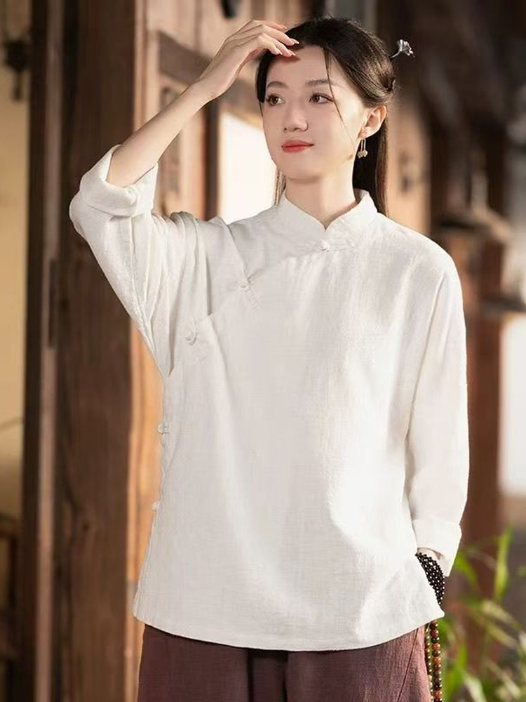 Setelan Kemeja Linen Katun Len - Linen Pant Wide ulasan dan harga