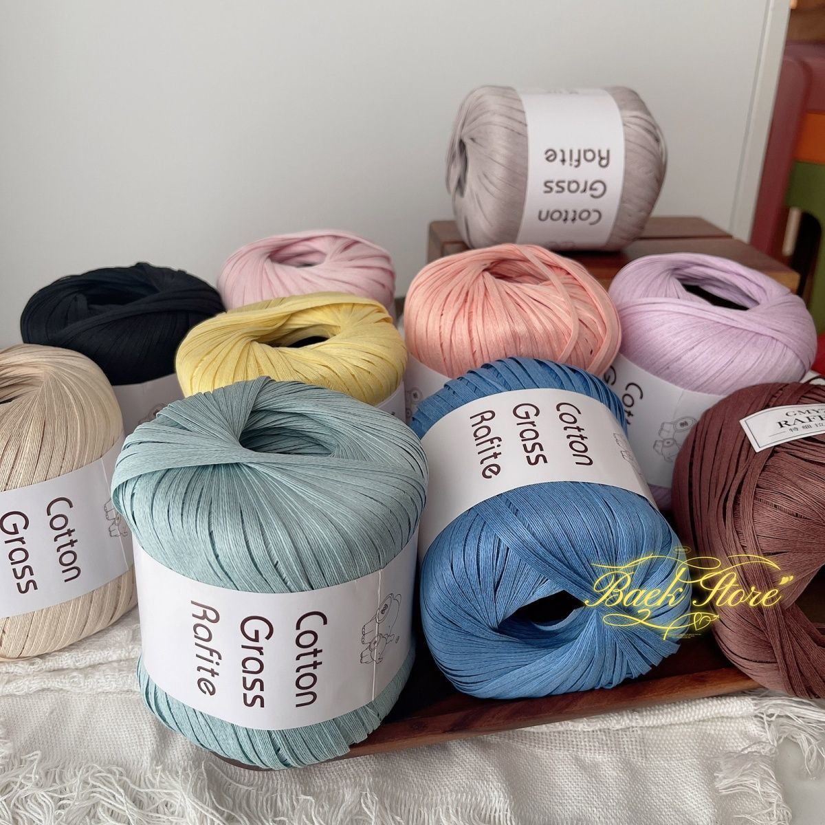 102M/Roll Benang Rafia Multiwa - Crochet Bag Raffia ulasan dan harga