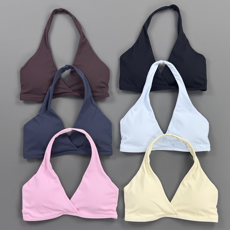 Atasan Gym Wanita Halter Neck  - Crop Top Crochet ulasan dan harga
