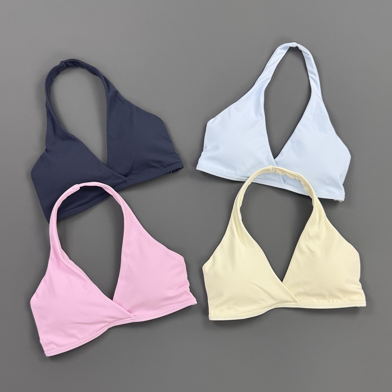 Atasan Gym Wanita Halter Neck  - Crop Top Crochet ulasan dan harga